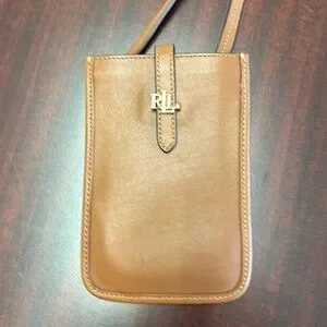 スマホケース・テックアクセサリーその他 RALPH LAUREN Leather Crossbody Tech Case Leather Crossbody Tech Case | Ralph Lauren